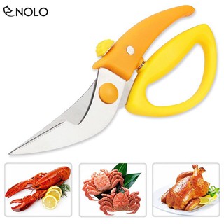 Kéo Cắt Thịt Rau Củ Đa Năng Chất Liệu Lưỡi Kéo Inox 304 Chống Gỉ Có Chốt Gài Khóa An Toàn