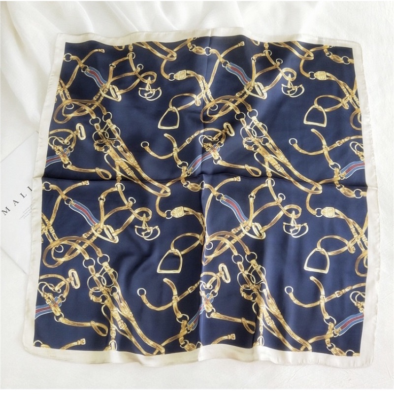 Khăn turban lụa vuông choàng cổ bandana cột áo yếm size 70cm - Maben