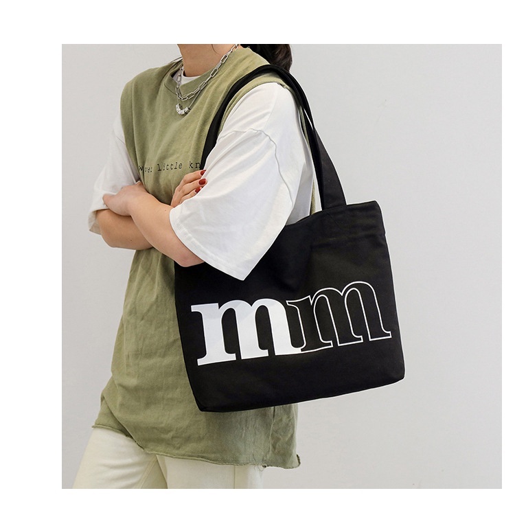 Túi tote vải canvas đeo vai đi học đi chơi phong cách thời trang vải mềm mịn