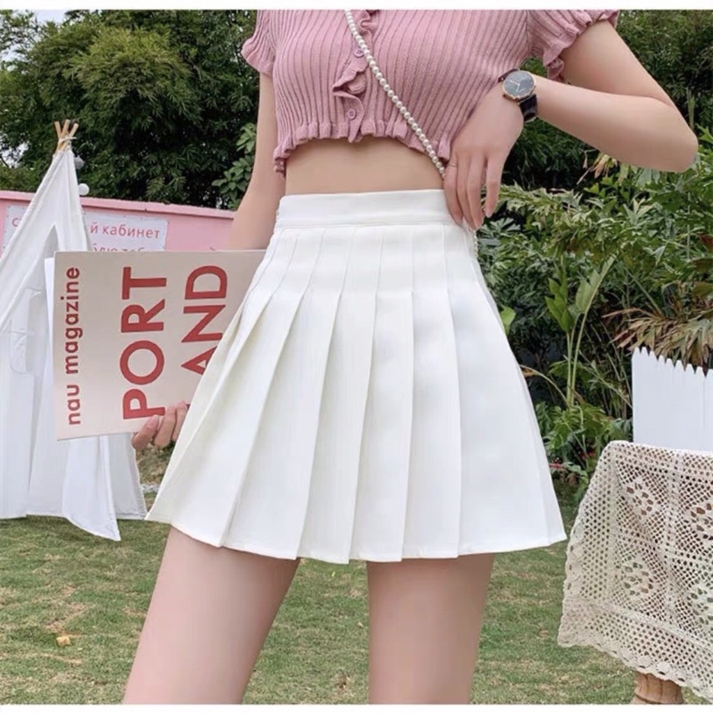 Chân váy thời trang nữ tennis ngắn xếp ly hàng Quảng Châu cao cấp 💘