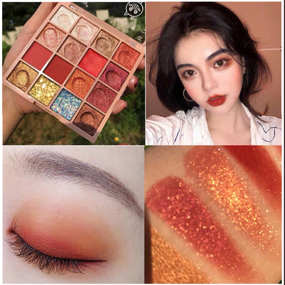 (Hàng Mới Về) Bảng Phấn Mắt 16 Màu Lì Ánh Ngọc Trai Lấp Lánh Lâu Trôi | BigBuy360 - bigbuy360.vn