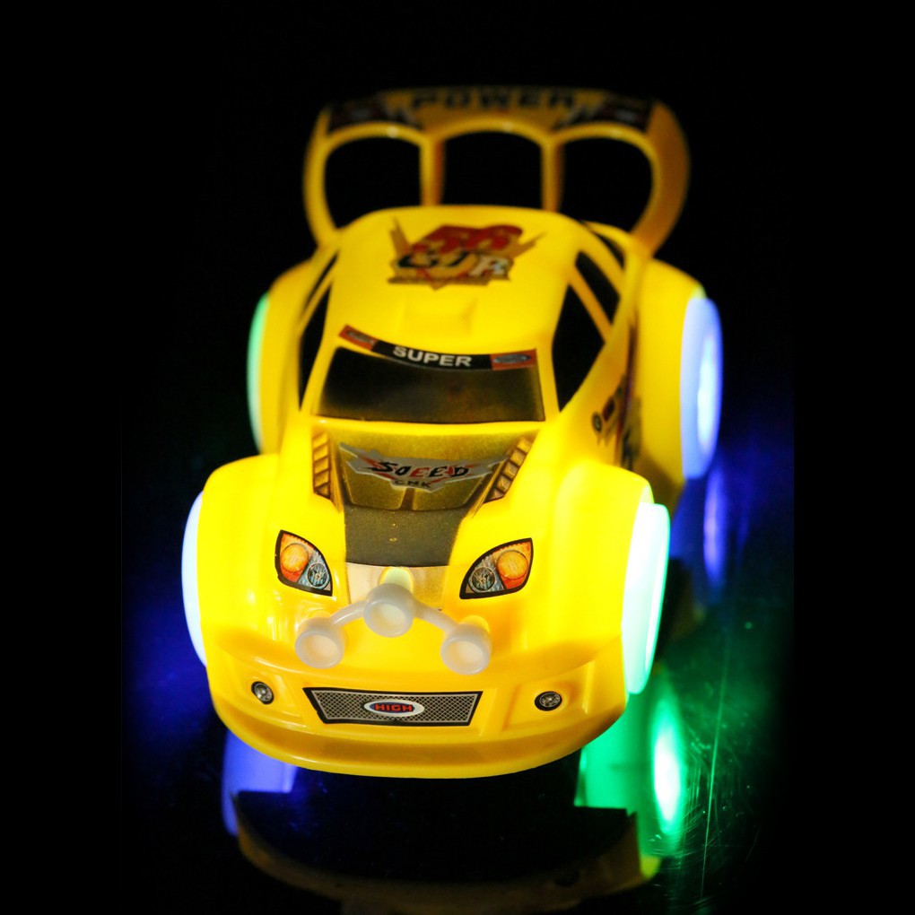 Đồ chơi pin mô hình xe ô tô bằng nhựa có đèn LED và nhạc cho bé