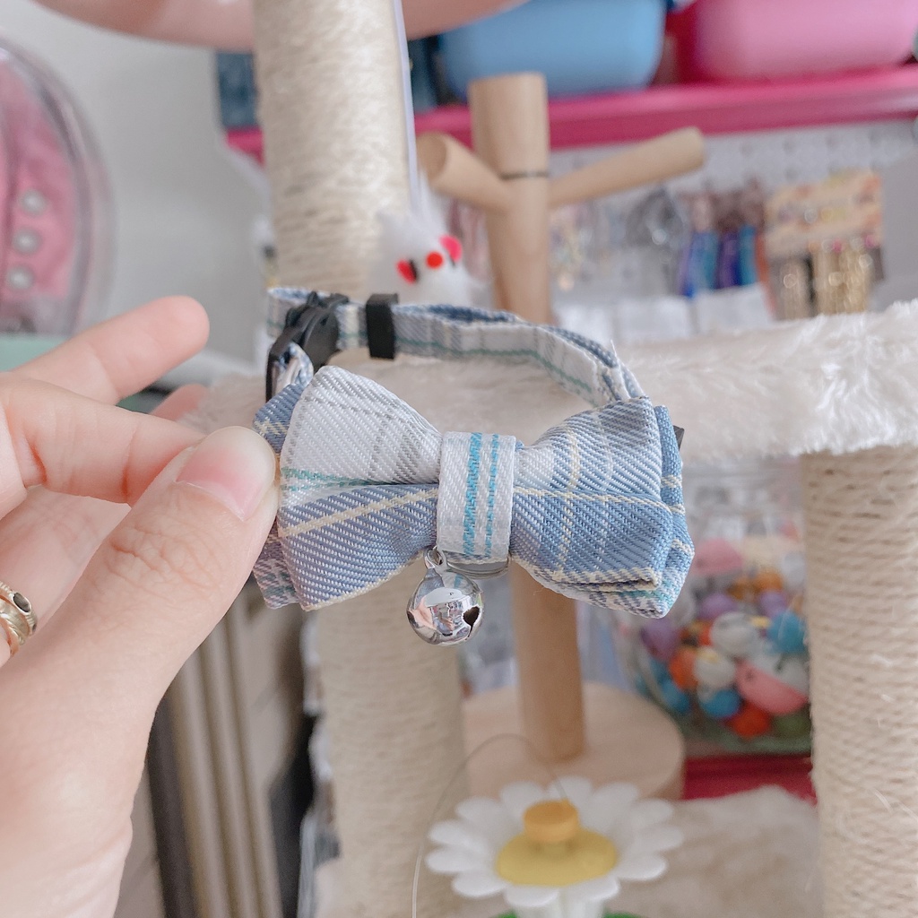 vòng cổ cho mèo chó hình thỏ hình nơ xinh xắn bông hoa