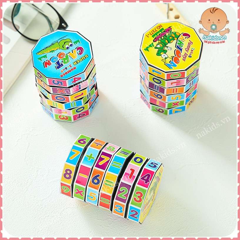 Khối Lập Phương Rubik Toán Học Hình Trụ Giúp Bé Phát Triển Kỹ Năng Tư Duy Cho Bé