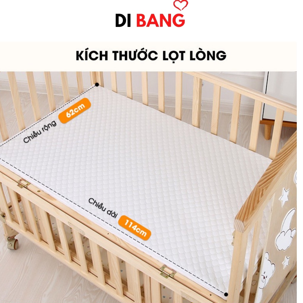 Nệm xơ dừa Chilux cho bé nằm nôi cũi - 100% xơ dừa tự nhiên - Thoáng mát - Chống vẹo xương -  Bảo hành 6 tháng