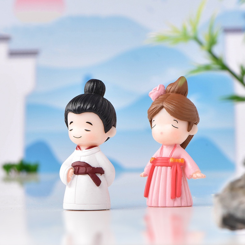 Set 2 Tượng Cặp Đôi Trang Trí Sân Vườn