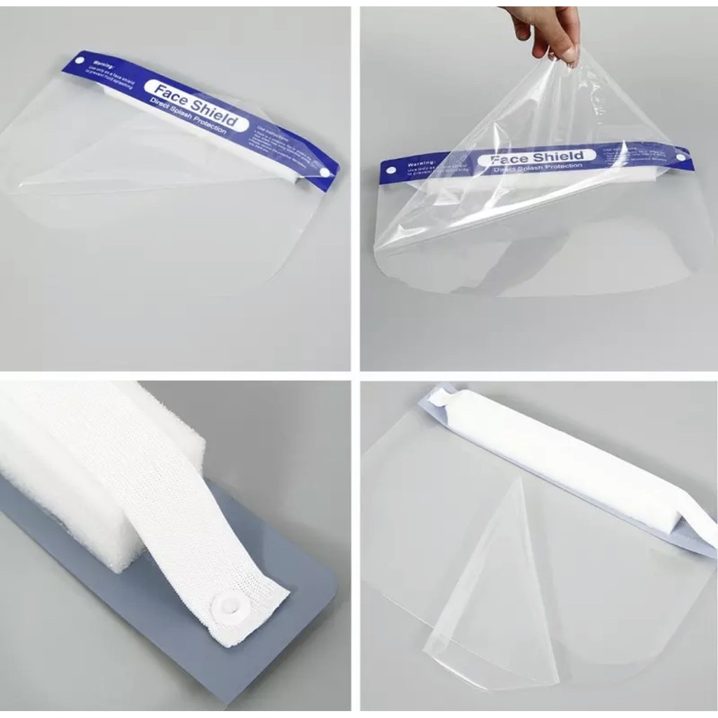 Tấm chắn chống giọt bắn trong suốt nhựa PVC - Kính chắn phòng dịch - Mặt nạ chống nước bọt - Mặt nạ chống dịch