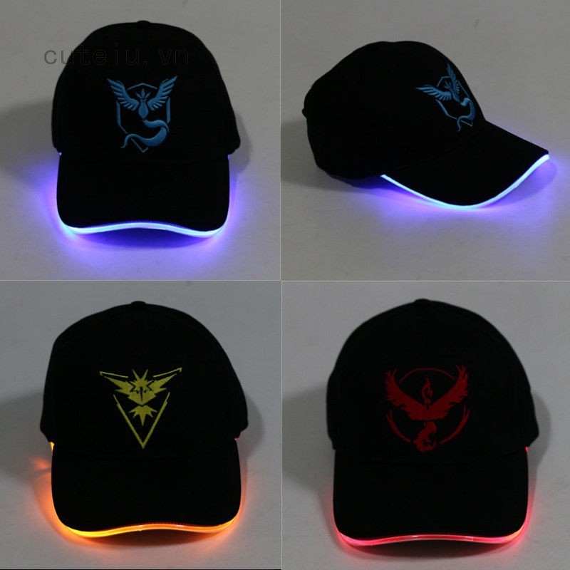 Mũ Lưỡi Trai Có Gắn Đèn Led Kiểu Pokemon Go