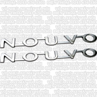 Bộ tem xe Nouvo 6 nổi màu bạc