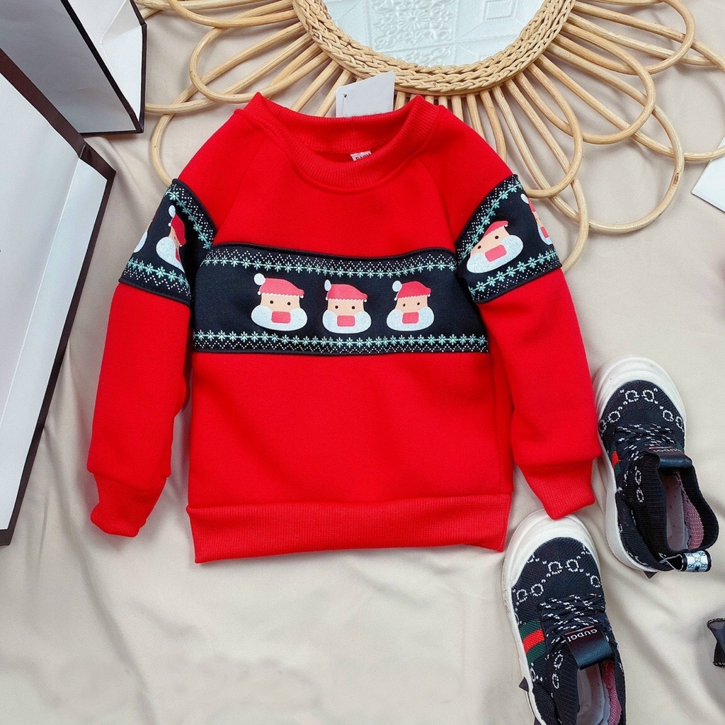 Áo nỉ bông Noel QATE629 cho bé