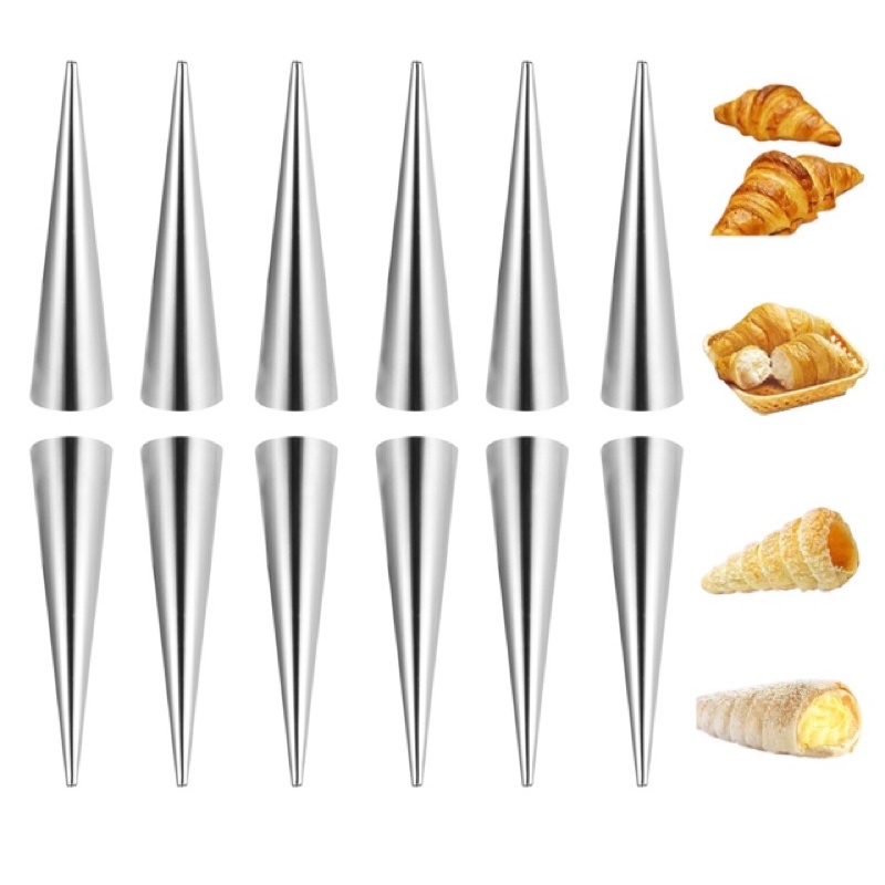 Khuôn làm bánh mì ngọt dạng xoắn ốc bằng thép không gỉ - loại trung