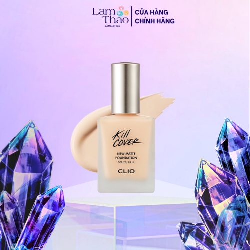 Kem Nền Che Phủ Kiềm Dầu Clio Kill Cover New Matte Foundation [ BẢN MINI 15Gr ]