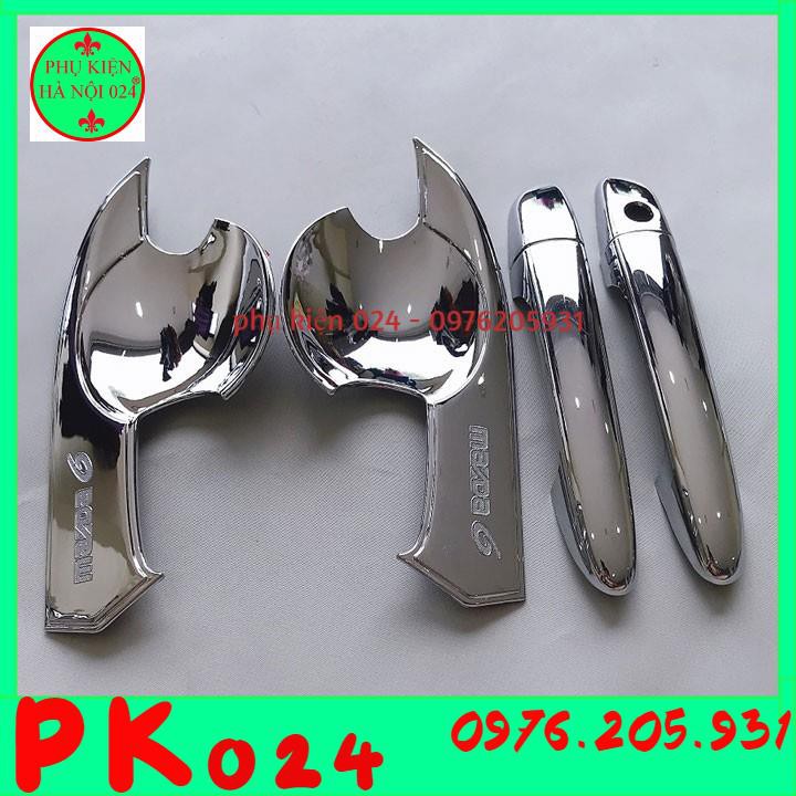 [Mazda 6 2015-2019] Bộ Ốp Hõm Tay Nắm Cửa Mạ Crom Chống Trầy Xước Cho Ô Tô - Mazda 6 2015-2019