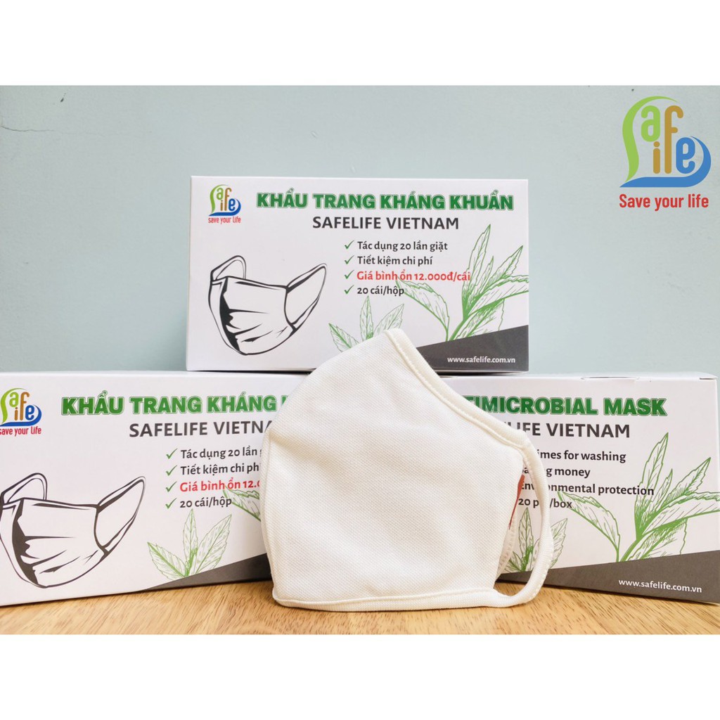 KHẨU TRANG VẢI HAI LỚP 100% COTTON 20 LẦN GIẶT