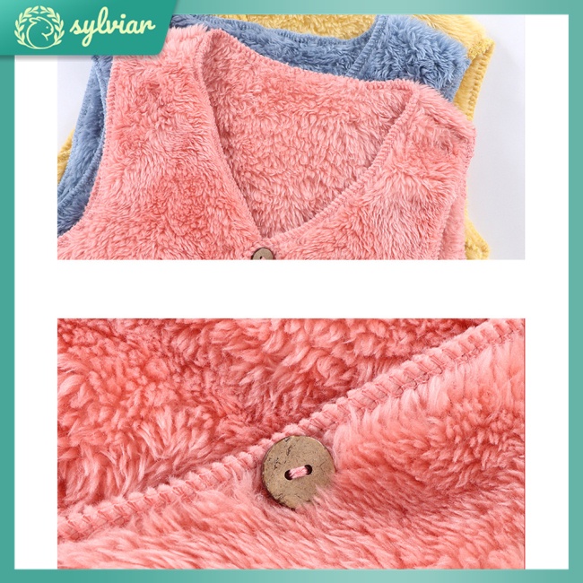 Áo Khoác Ghi Lê Hai Mặt Bằng Vải Nỉ Dày Ấm Áp Cho Bé