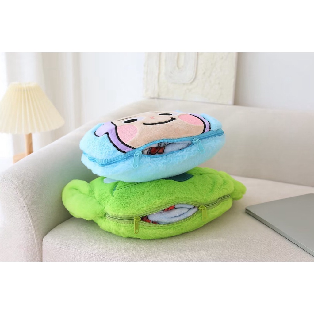 Chăn Lông Cừu San Hô Dày Dặn Họa Tiết Hoạt Hình Dễ Thương