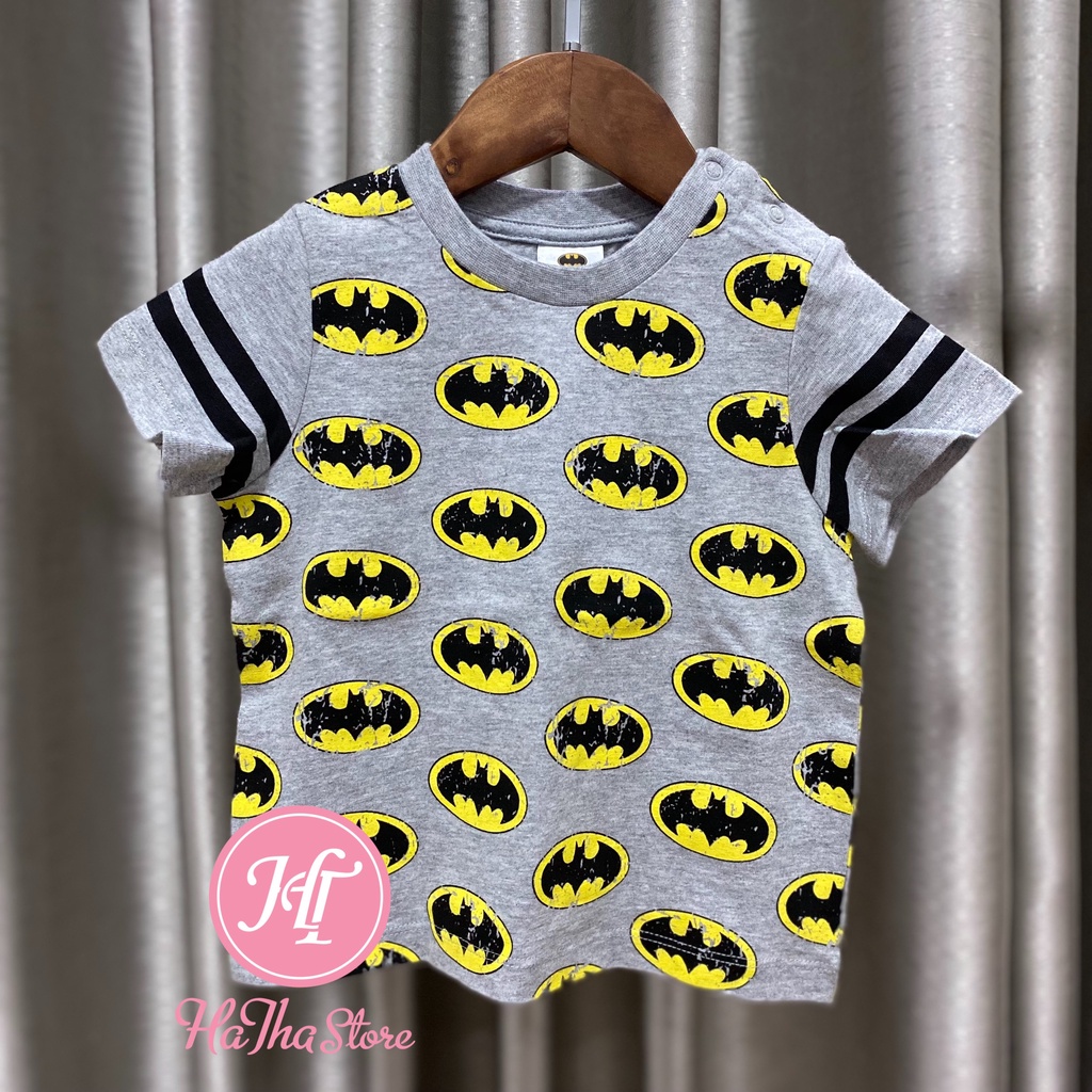 T-Shirts / Áo thun hình Batman có nút cài cho bé trai (3-10kg)