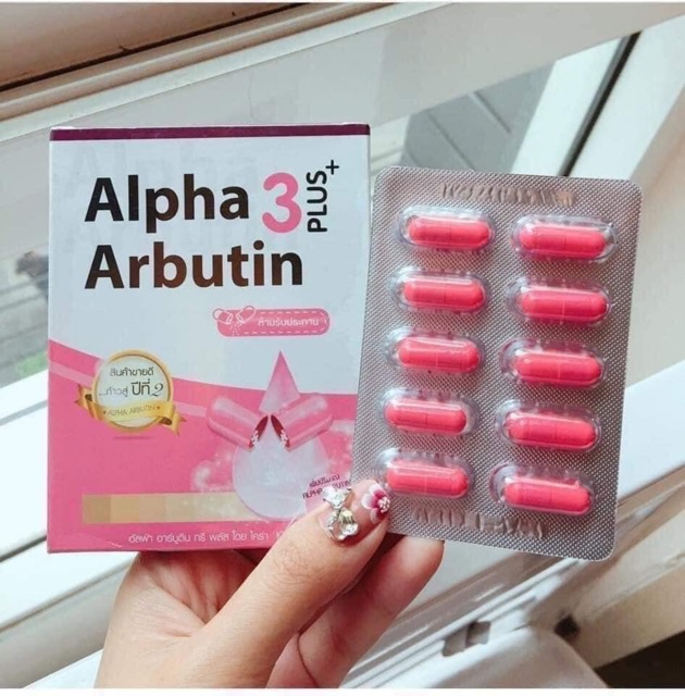 Vĩ kích trắng alpha arbutin Mẫu Gói Và Hộp Chuẩn Thái Lan