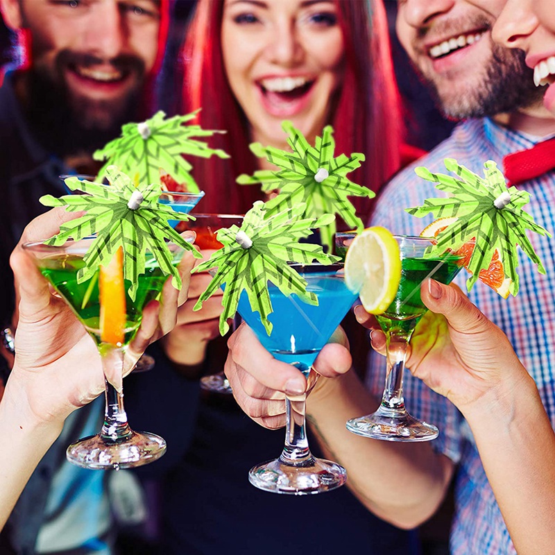 Set 60 cây dừa trang trí đồ uống