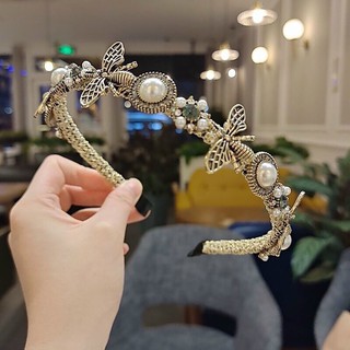 Bờm tóc cài tóc ong đính đá sang chảnh dành cho nữ