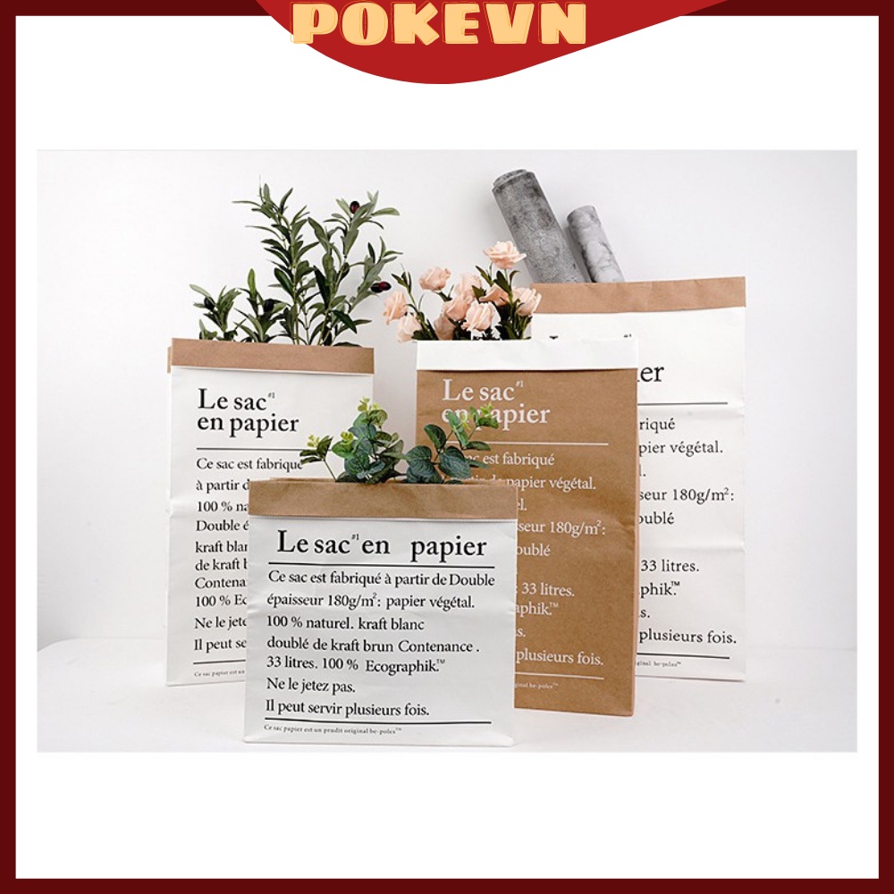 Túi Giấy Kraft Dùng Làm Phụ Kiện Chụp Ảnh Phong Cách Bắc Âu, chụp ảnh sản phẩm.