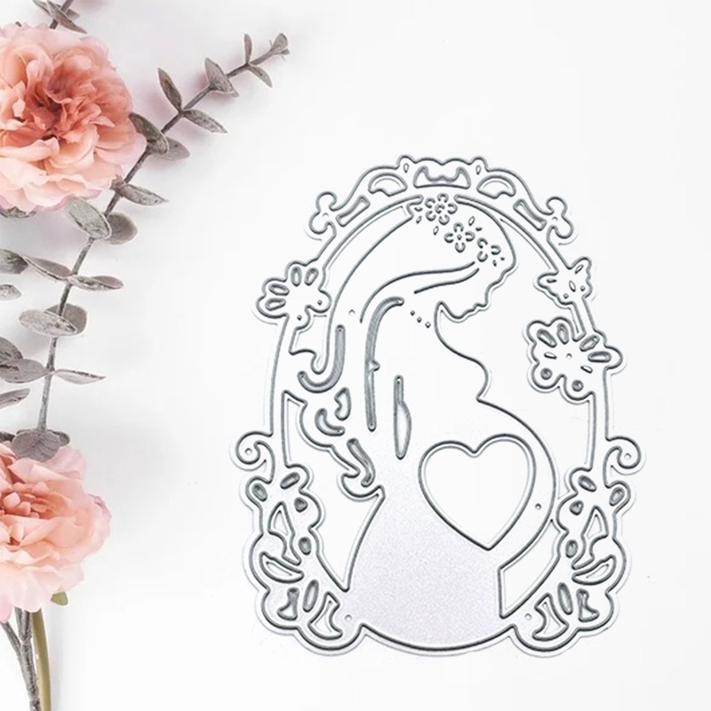 Khuôn Cắt Giấy Kim Loại Hình Phụ Nữ Mang Thai