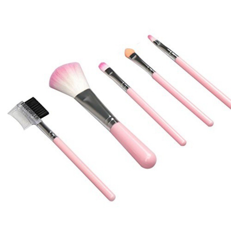 5pcs makeup brush, eyebrow brush, blush brush, foundation brush, eye shadow brush, makeup tools, beauty accessories