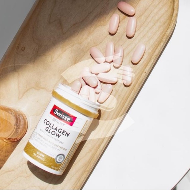 [Hàng Chuẩn ÚC] Swisse Beauty Collagen Glow - Viên uống đẹp da trẻ hóa 60/120 viên | BigBuy360 - bigbuy360.vn