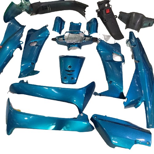 Bộ vỏ nhựa xe Wave Thái -Màu Xanh Da  - G2928
