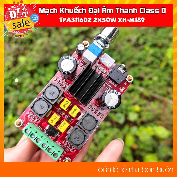 Mạch Khuếch Đại Âm Thanh Class D TPA3116D2 2x50W XH-M189