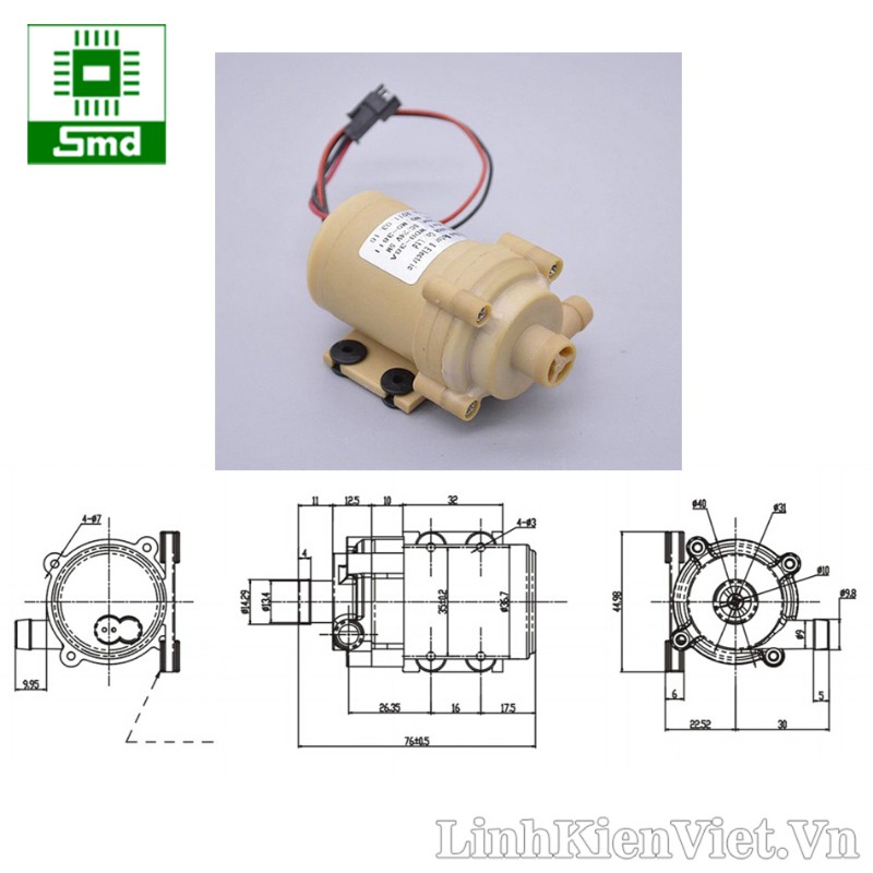 Bơm nước mini V1 (động cơ 24V BLDC)