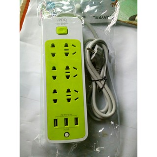 Ổ điện dài 3 ổ usb 6 ổ tròn có công tắc