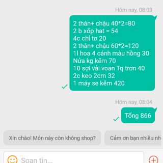 Combo cây vàng lá ngọc+ hoa voan