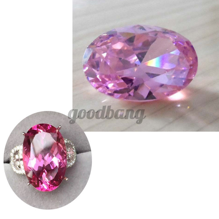 Đá Sapphire Hồng Aaa Pale 4.26ct Vvs 8x10mm