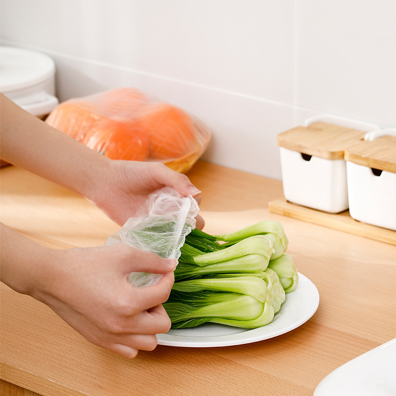 Set 100 Nắp Nhựa Đậy Bảo Quản Thực Phẩm Đa Năng Tiện Dụng