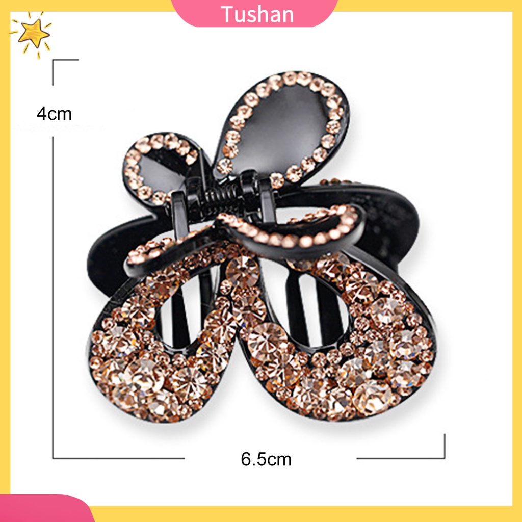 Kẹp tóc hình bướm đính đá sang trọng cho nữ