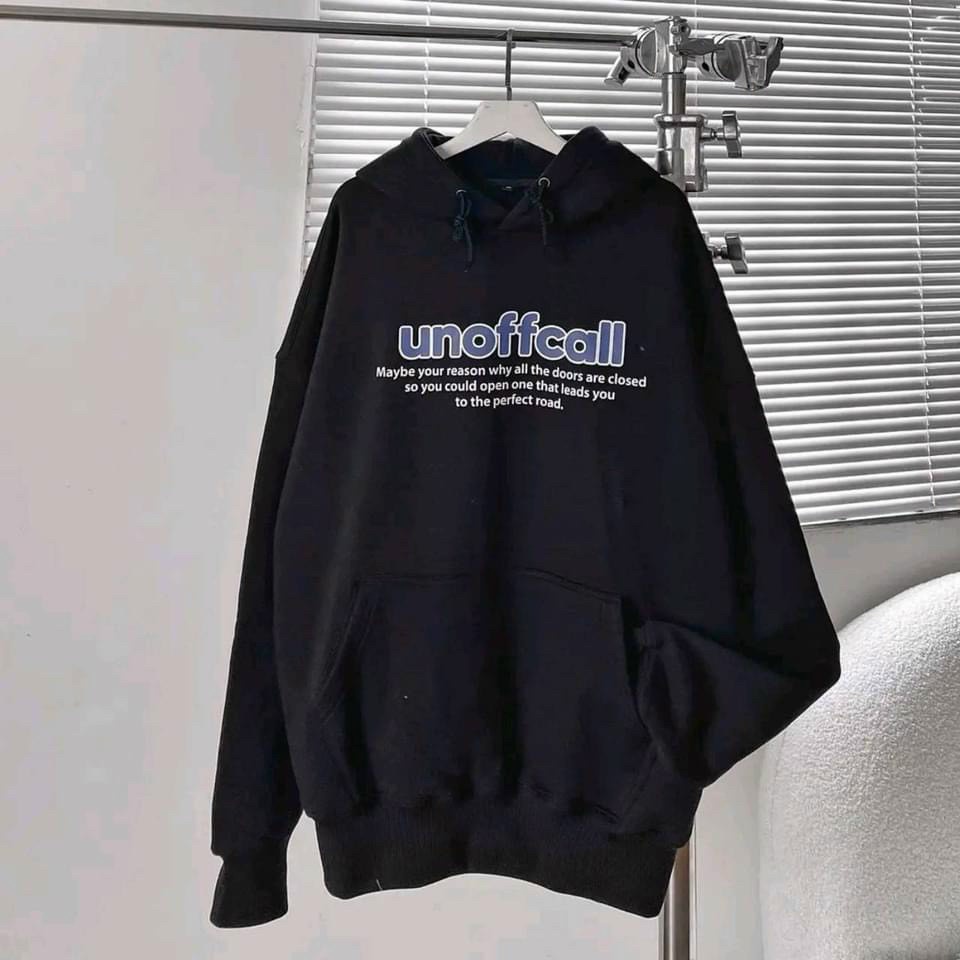 Áo hoodie nam nữ nỉ ngoại ulzzang unisex nin chữ UNOFF CALL cặp đôi hàn quốc dày mịn chống nắng hình in cá tính