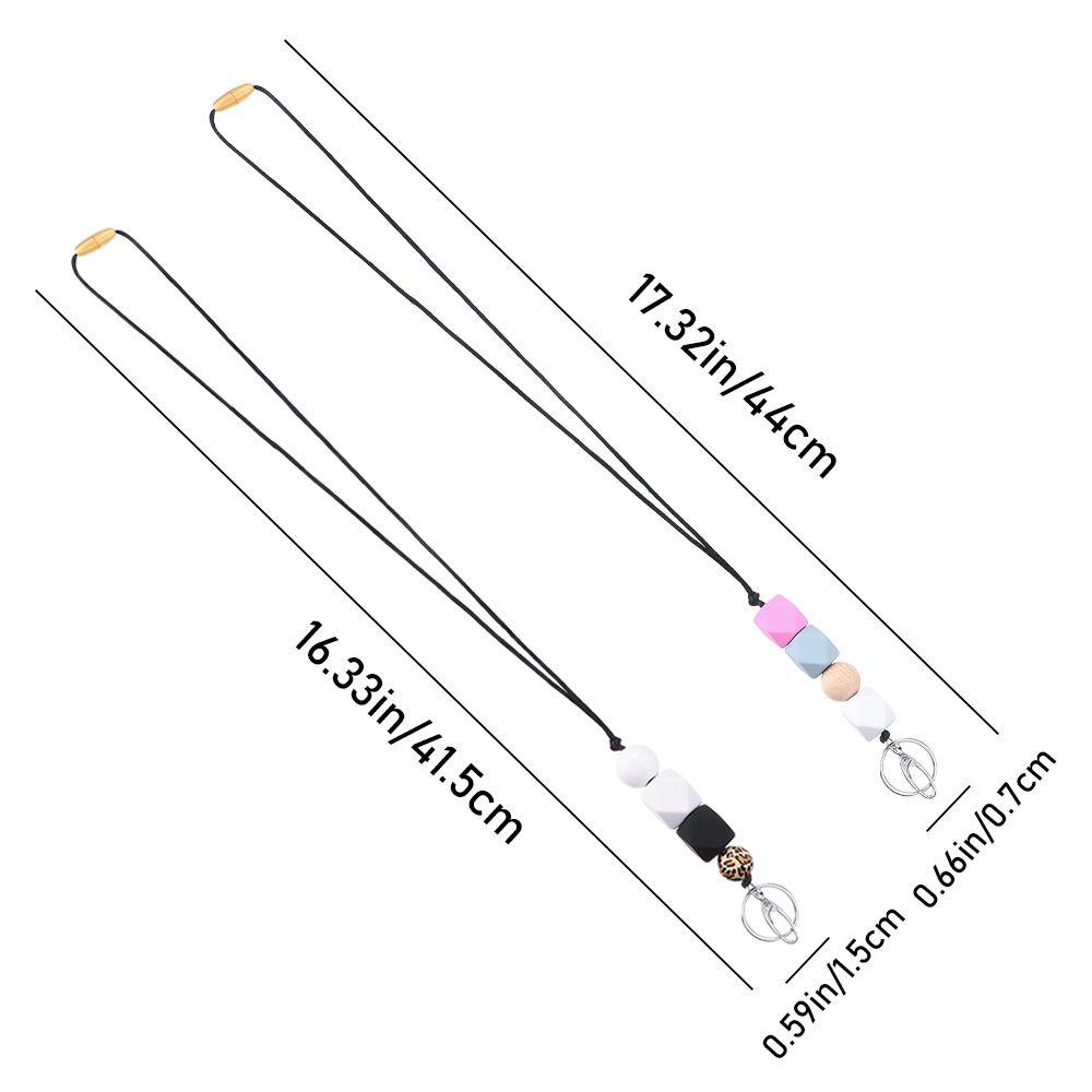 LAKAMIER Chuỗi Hạt Gỗ Tự Nhiên Treo Tường Trang Trí Thời Trang