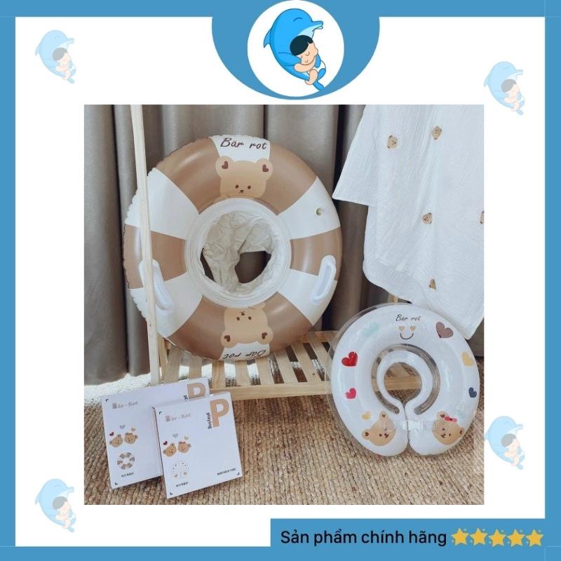 Phao tập bơi có đai chống lật hỗ trợ bé tập bơi dễ dàng, an toàn cho bé từ 0-4 tuổi