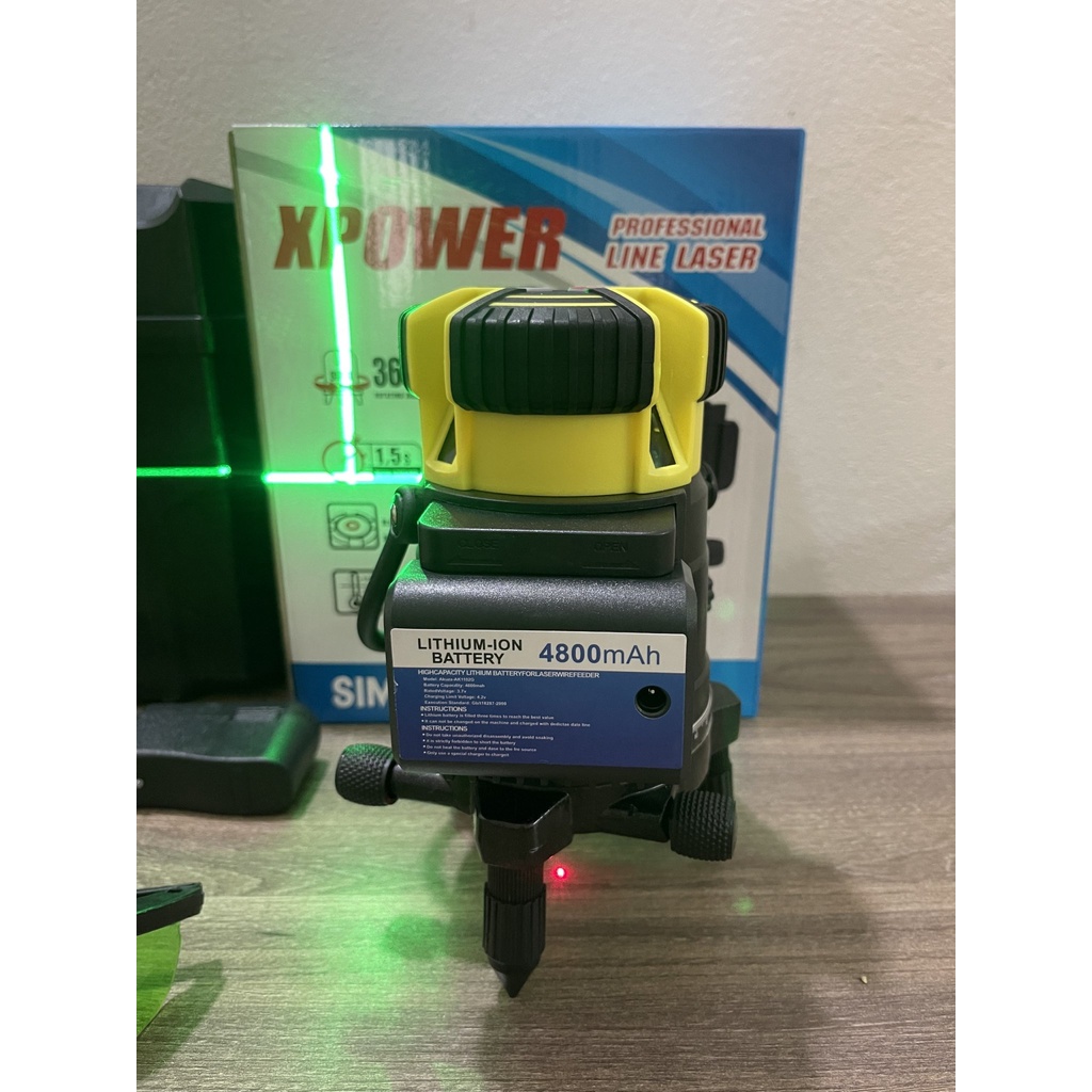 MÁY LAZE CÂN BẰNG BẮN CỐT 5 TIA XANH  laser CAO CẤP +Bảo hành 6 tháng