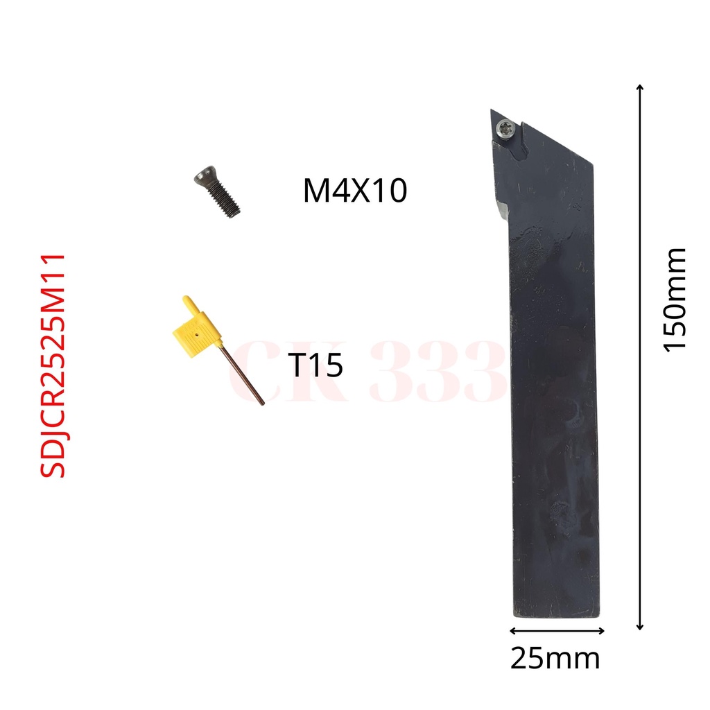 CÁN DAO TIỆN CNC 12 16 20 25 SDJCR1212H11 SDJCR1616H11 SDJCR2020K11 SDJCR2525M11 TIỆN GÓC 93  ĐỘ LẮP MẢNH DC11