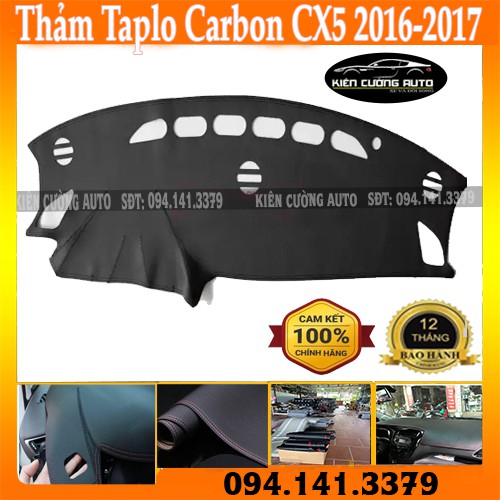 [ BẢO HÀNH 2 NĂM ] Thảm Taplo Mazda Carbon Cx5 2016-2017 ( NO HUD )