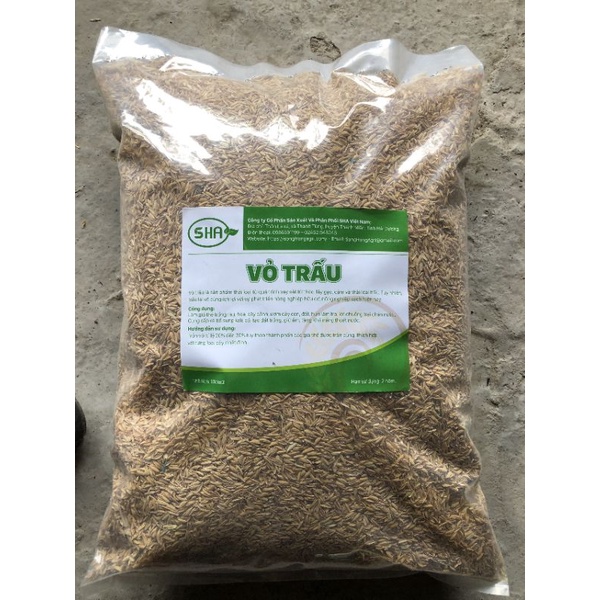 Trấu hun nguyên cánh, vỏ trấu trun túi 10dm3