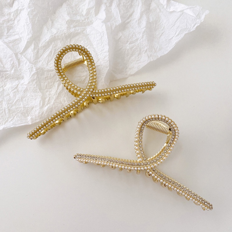 Kẹp tóc càng cua đính đá xinh xắn thời trang dành cho nữ