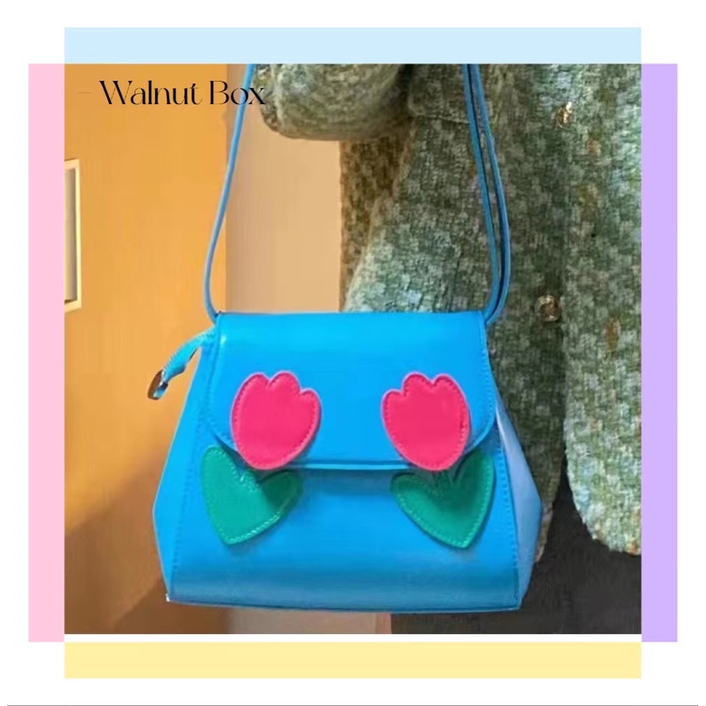 Túi Đeo Vai Hình Hoa Tulip 2022 Màu Trơn Cổ Điển Chất Lượng Cao Cho Nữ