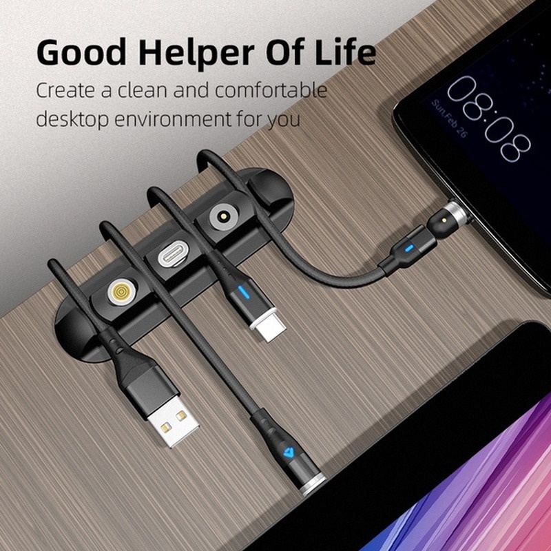 Dụng Cụ Kẹp Giữ Dây Cáp/Tai Nghe Bằng Silicone Tiện Dụng