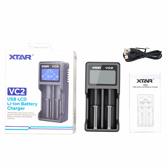 Bộ Sạc Pin Usb VC2 / MC1 / MC2 22650 26650 XTAR VC2 18650