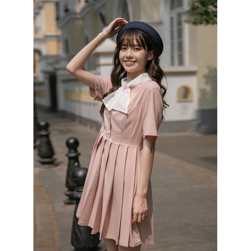 Bija Dress - Váy cổ nơ dáng xòe xinh xắn | BigBuy360 - bigbuy360.vn
