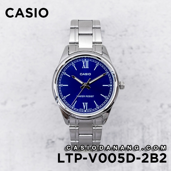 Đồng hồ nữ dây kim loại Casio chính hãng Anh Khuê LTP-V005D-2B2UDF (28mm)