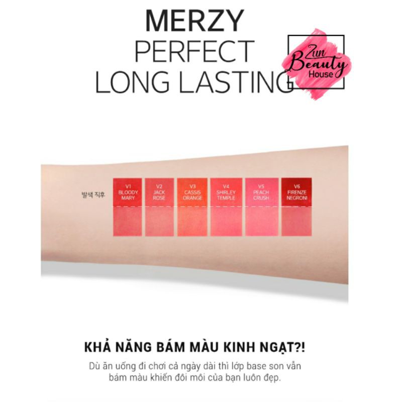 (SALE-BILL) SON THỎI LÌ MERZY PERFECT LONG LASTING